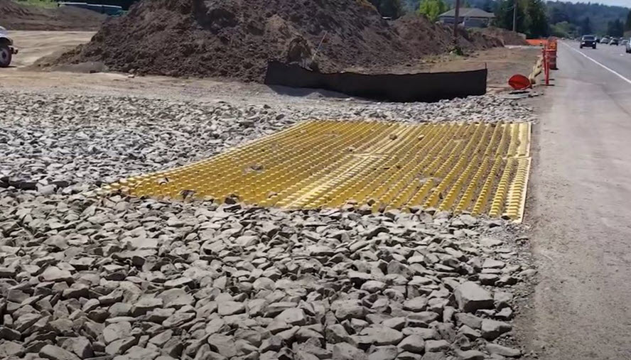 Stabilized construction entrance